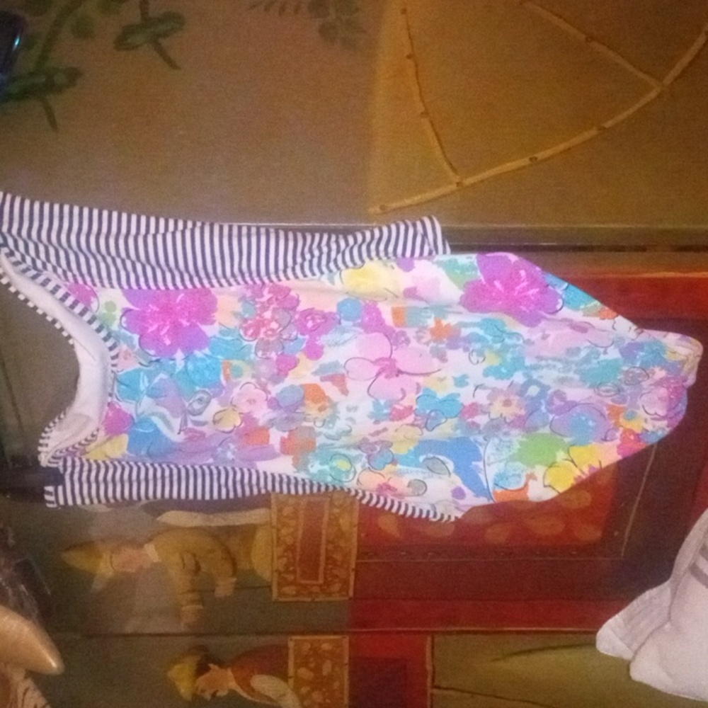 Strapless Cute Patterned And Stripe Swimsuit - image 4